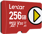Lexar PLAY microSDXC UHS-I Card Speicherkarte 256 GB Klasse 10 (LMSPLAY256G-BNNNG)