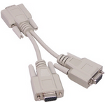 Y-Anschlusskabel S-VGA Stecker an 2x S-VGA Buchse, 0,2m, Good Connections® (P-4302Y)