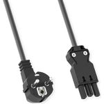 BACHMANN Spiralleitung H05VV-F 3G1,5mm² L:1,0m sw ISV/CEE7/7 (BM0010708)