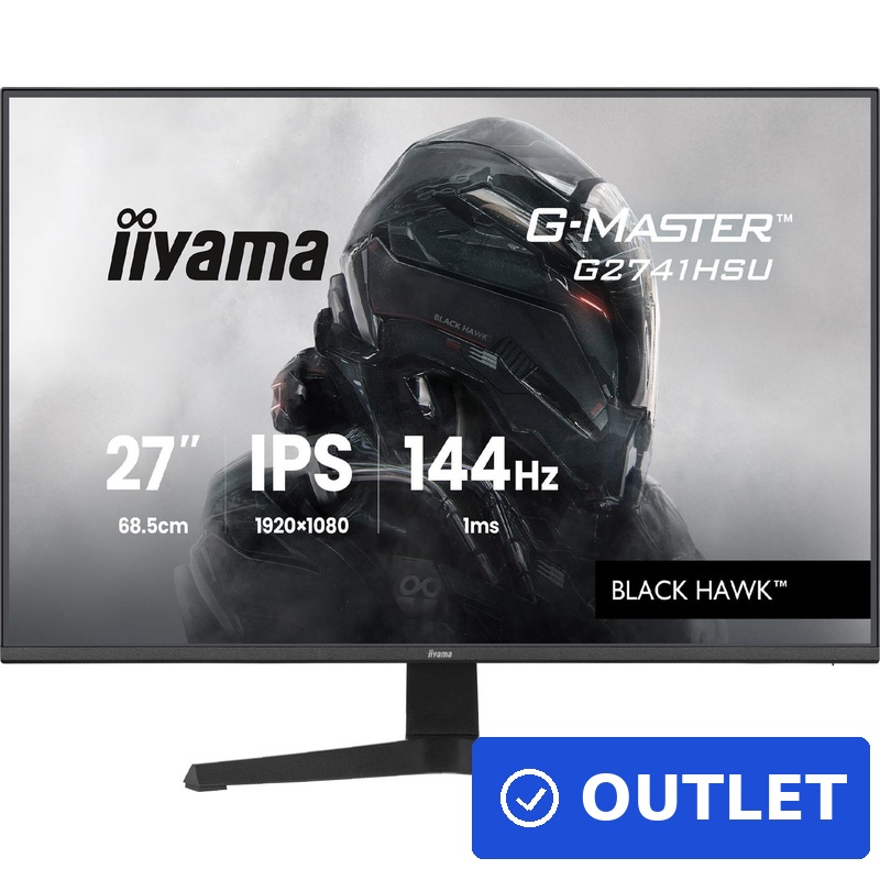 Iiyama G-Master G2741HSU-B1 Black Hawk, Gaming-Monitor 68.6 cm (27 Zoll), schwarz (matt), FullHD, IPS, HDMI, DP, Free-Sync, USB-Hub, 144Hz Panel (G2741HSU-B1) (geöffnet)