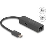 Delock USB Type-C Adapter zu 2.5 Gigabit LAN mit Power Delivery 100 Watt (66938)