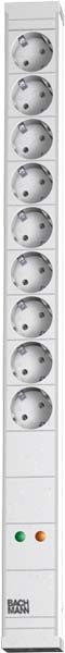 Bachmann 333.011 Stromverteilereinheit (PDU) 9 AC-Ausgänge 1U Weiß (333.011)