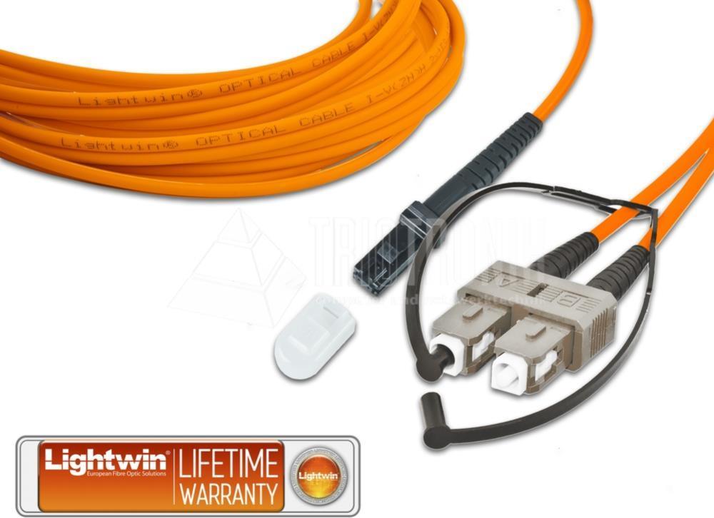Lightwin High Quality Duplex LWL Patchkabel, MM OM2, MTRJ - SC LWL Patchkabel (LDP-50 MTRJ-SC 2.0)
