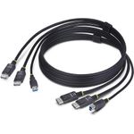 StarTech.com 6ft (1.8m) Dual-DisplayPort and USB 5Gbps KVM Cable - Tastatur- / Video- / Maus- (KVM-) (DDU1226-KVM-CABLE)