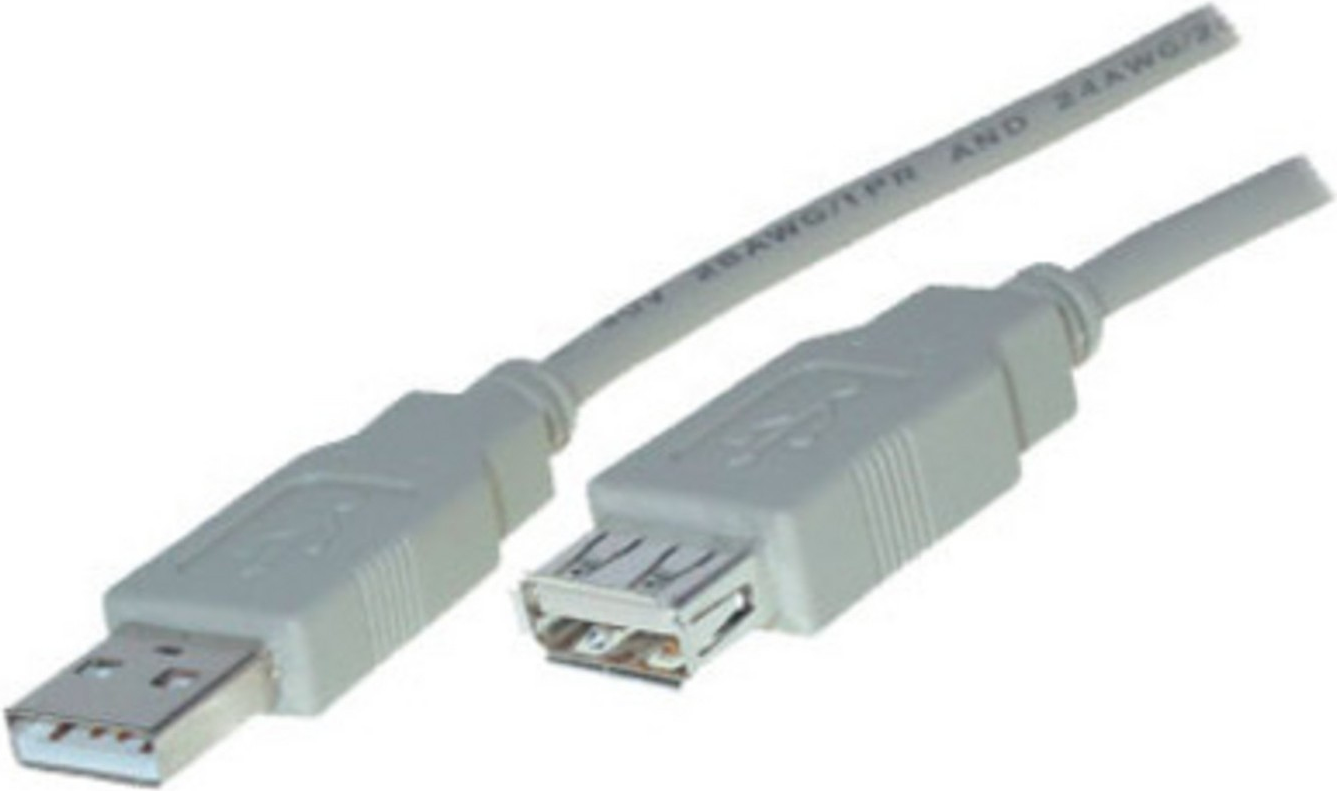 S-CONN SHIVERPEAKS SHVP 77122-WF - USB 2.0 Kabel, A Stecker auf A Buchse, 1,8 m (BS77122)