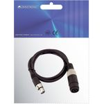 Omnitronic 30225600 XLR Adapterkabel [1x Lautsprecherkupplung - 1x XLR-Buchse 3 polig] 1.00 m Schwarz (30225600)