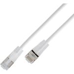 SLIM KAT6A 10 Gigabit Lightpatchkabel rund, U/FTP, transluzente Stecker KAT6A LIGHT geschirmt (SLIM-L-UF-K6A-TL 0.25 WT)