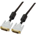 EFB-Elektronik DVI-I Dual Link Kabel + Analog, 2x DVI-l 24+5, St.-St., AWG 28, 3,0m, schwarz Hersteller: EFB Elektronik (K5435.3V1)