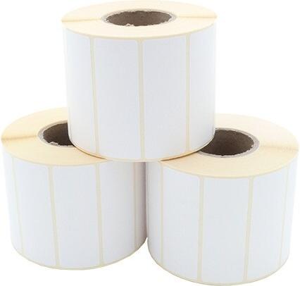 ARTDEV Etikettenrolle - Thermotransfer, 70 x 25mm, D93mm, Kern 40, 1500 Etiketten/Rolle, permanent (ETP 070-025 K40 D093)