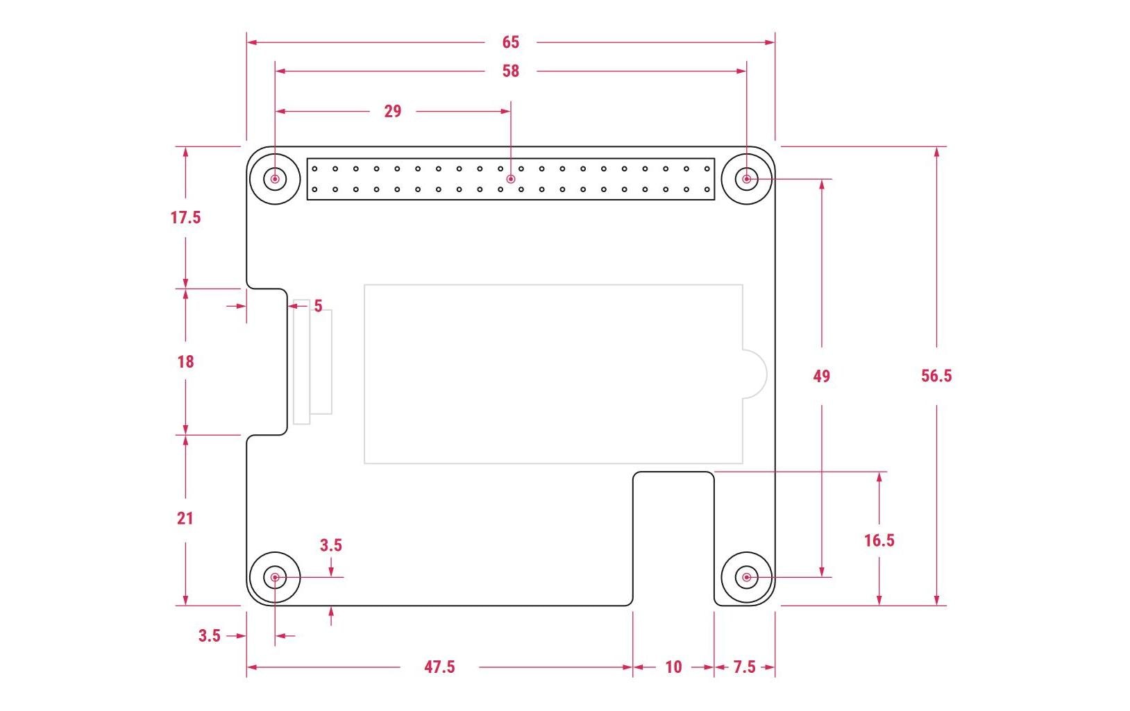 Raspberry Pi M.2 HAT+ Erweiterungsplatine für Raspberry Pi 5 Grün