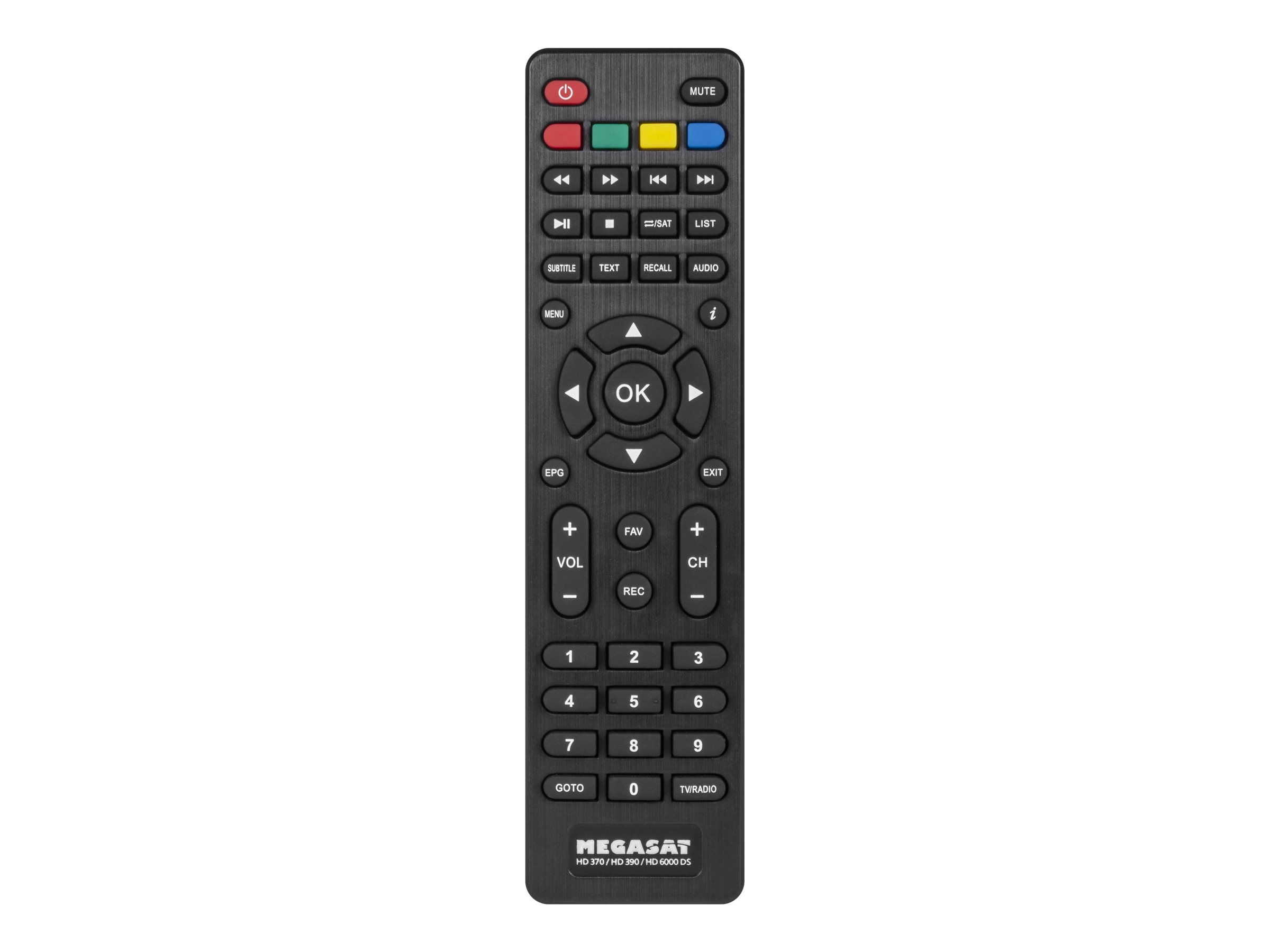Megasat HD 390 Satelliten-TV-Empfänger Schwarz