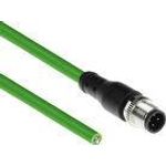 ACT Industrial 5.00 meters Sensor cable M12D 4-pin male to open end, Superflex Xtreme TPE cable, shielded (SC4442)