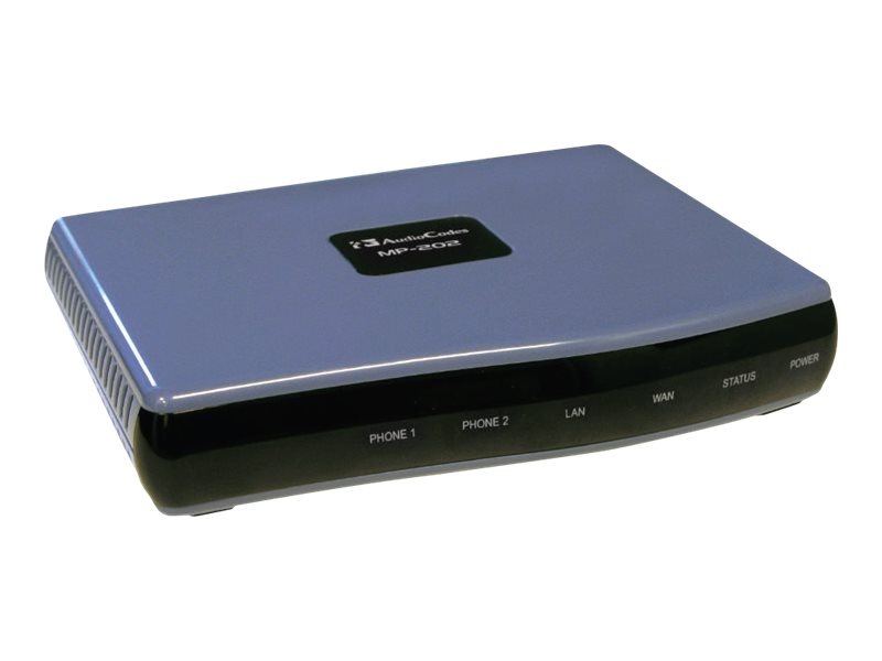AudioCodes MediaPack 202 VoIP-Telefonadapter Schwarz, Blau