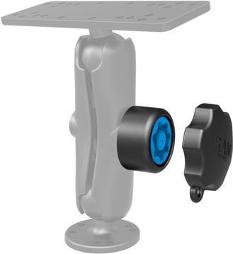 RAM Mounts Pin-Lock Sicherung für C-Kugel Verbindungsarme - 5/16'-18 Innengewinde, Pin-Lock Adapter zum Öffnen/Schließen (RAP-S-KNOB5U)
