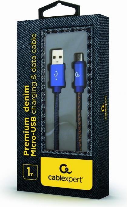 Cablexpert CC-USB2J-AMMBM-1M-BL USB Kabel USB 2.0 USB A Micro-USB B Blau (CC-USB2J-AMmBM-1M-BL)