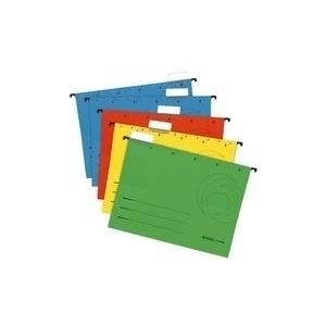 Herlitz Hängemappe A4 Karton blau +Beschrift. 5er Pack (5874664)