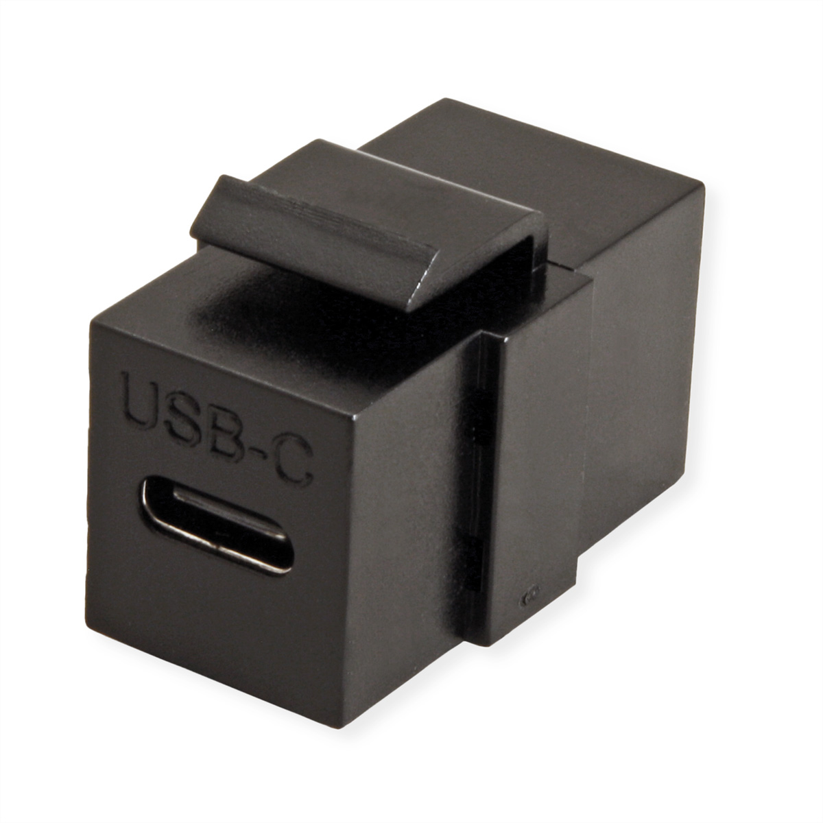 VALUE USB Typ C Keystone-Modul, Schwarz
