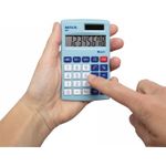 MAUL M 8. Formfaktor: Tasche, Typ: Display-Rechner. Stellen: 8 Ziffern, Textzeilen: 1 Zeilen. Speicherregister: 3. Energiequelle: Batterie/Solar. Produktfarbe: Blau, Weiß (7261034)