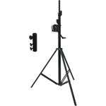 EUROLITE Set STT-400/85 Kurbelstativ TÜV/GS schwarz + STV3529 Adapter lang (20000328)