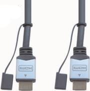 e+p HDMI 401. Kabellänge: 2 m, Anschluss 1: HDMI Type A (Standard), Anschluss 2: HDMI Type A (Standard), Beschichtung Verbindungsanschlüsse: Gold, Produktfarbe: Schwarz (HDMI 401)