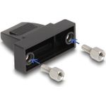 Delock D-Sub Gehäuse für 9 Pin Stecker / Buchse Kunststoffgehäuse für Flachbandkabel (67025)