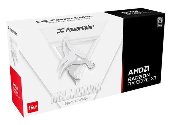 PowerColor Hellhound Radeon RX 9070 XT 16 GB GDDR6 Spectral White