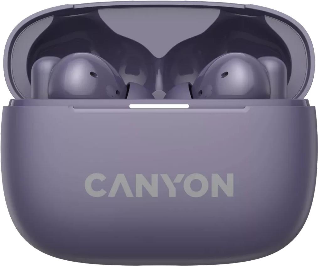 Canyon CNS-TWS10PL Kopfhörer & Headset True Wireless Stereo (TWS) im Ohr Anrufe/Musik/Sport/Alltag USB Typ-C Bluetooth Violett (CNS-TWS10PL)