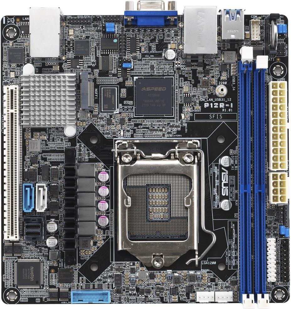 ASUS P12R-I Motherboard Mini-ITX LGA 1200 C252