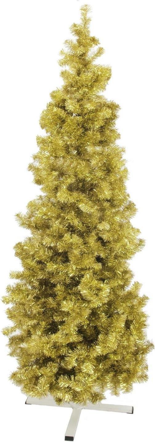 EUROPALMS Tannenbaum FUTURA, gold-metallic, 210cm (83500555)