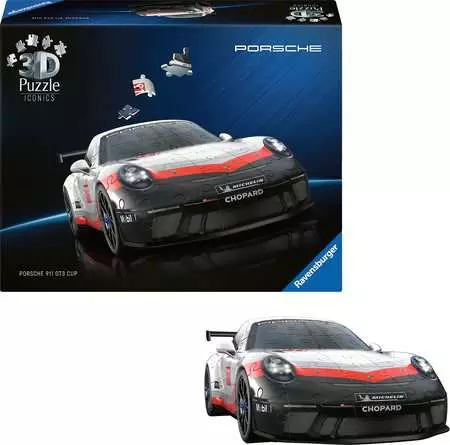 Ravensburger 3D Puzzle Iconics Porsche 911 GT3 Cup 108 Teile