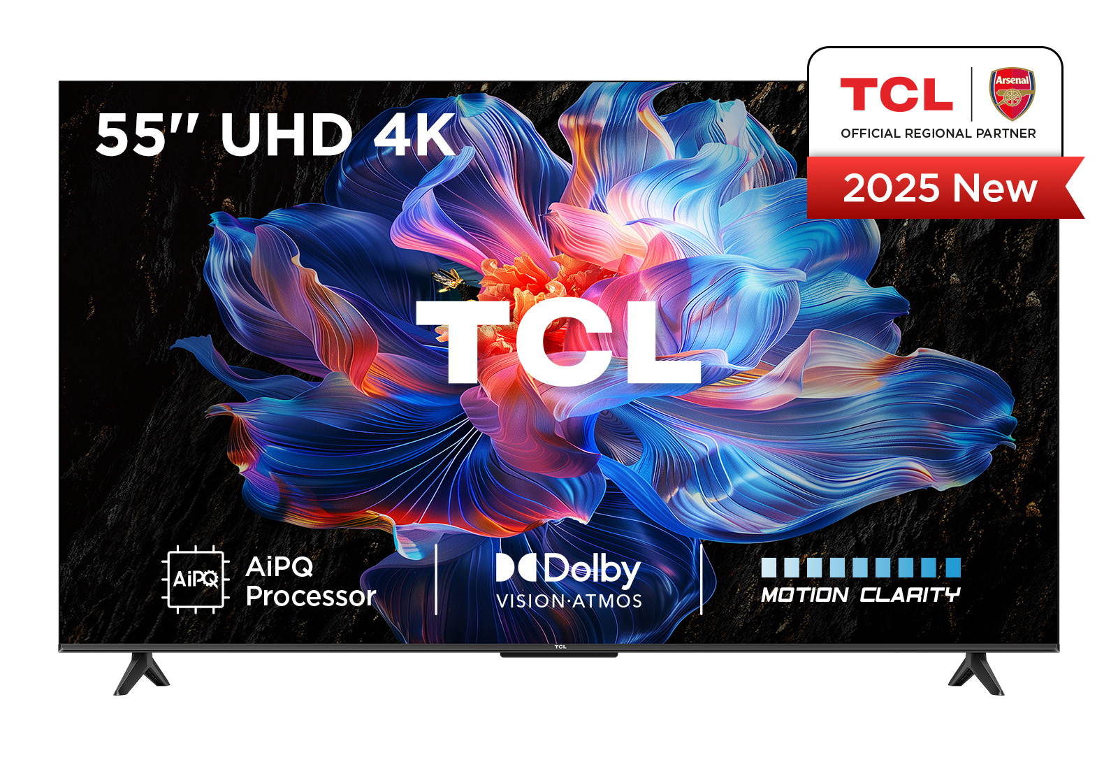 TCL 55V6C 55" 4K UHD Google TV HDMI 2.1 Dolby Vision HVA Metallisch
