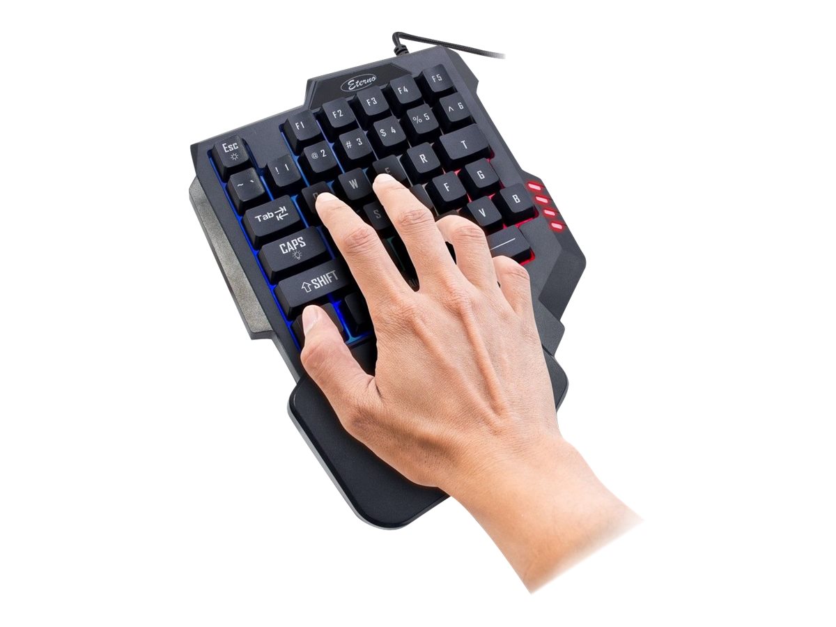 Inter-Tech Eterno KB-3035 RGB Gaming-Keypad USB Schwarz
