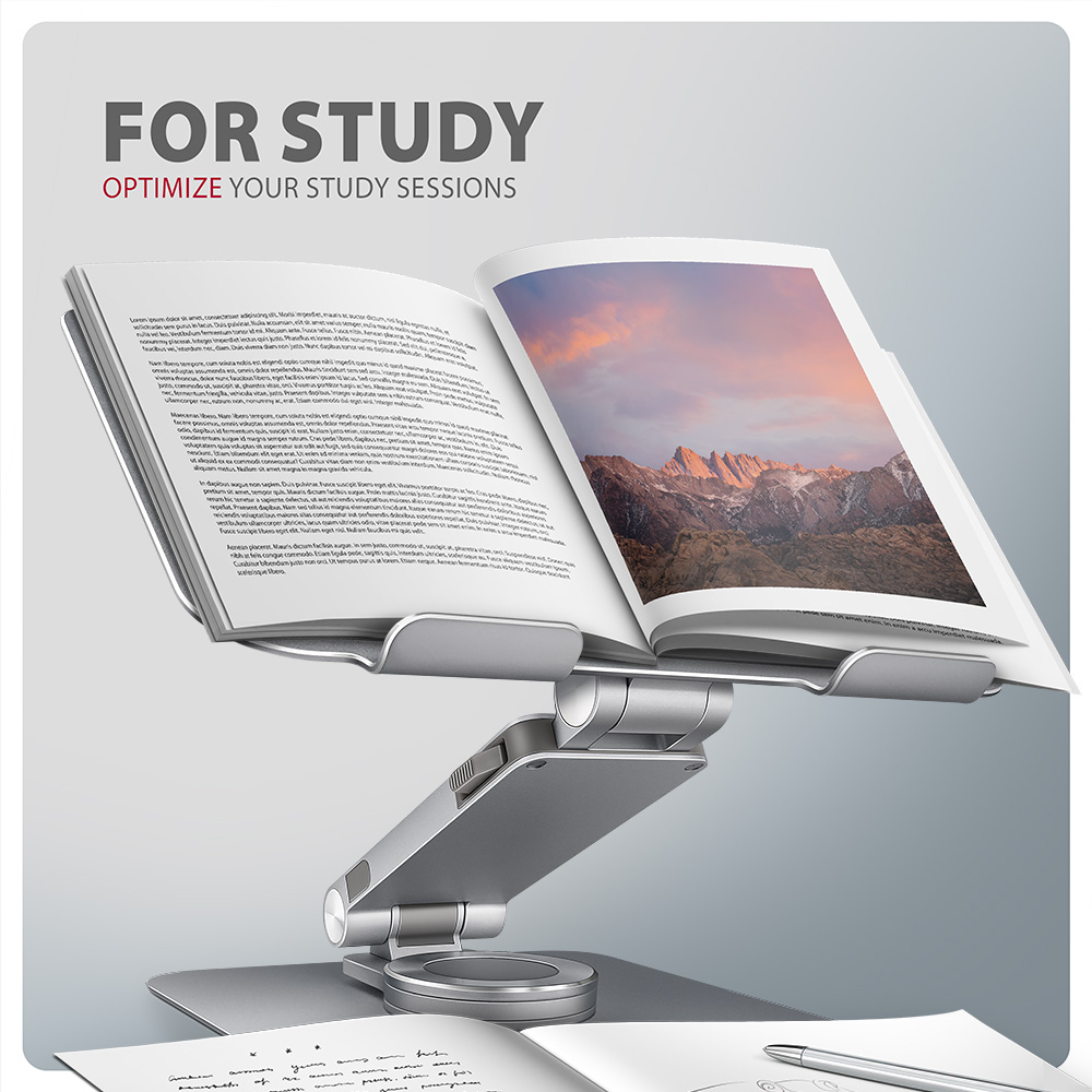 AXAGON STND-LR Notebook-Ständer 10″–17″ Aluminium Grau