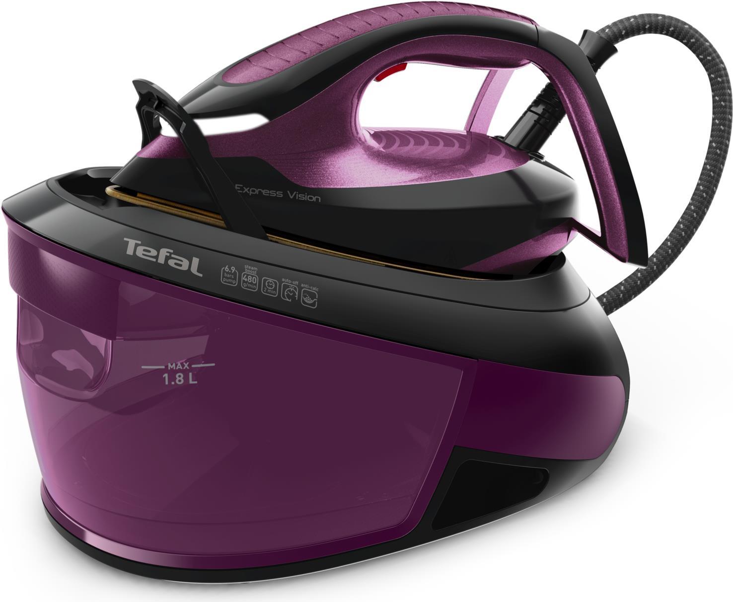 Tefal Express Vision SV8152 2800 W 1,8 l Durilium AirGlide Autoclean soleplate Violett - Schwarz (SV8152)