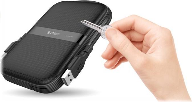 Silicon Power Armor A60 Externe Festplatte 4 TB 2,5" USB 3.2 Schwarz