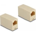 Delock Adapter RJ45 Buchse zu RJ45 Buchse UTP beige (88034)