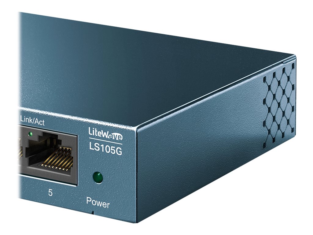 TP-Link LiteWave LS105G 5-Port Gigabit Switch Blau