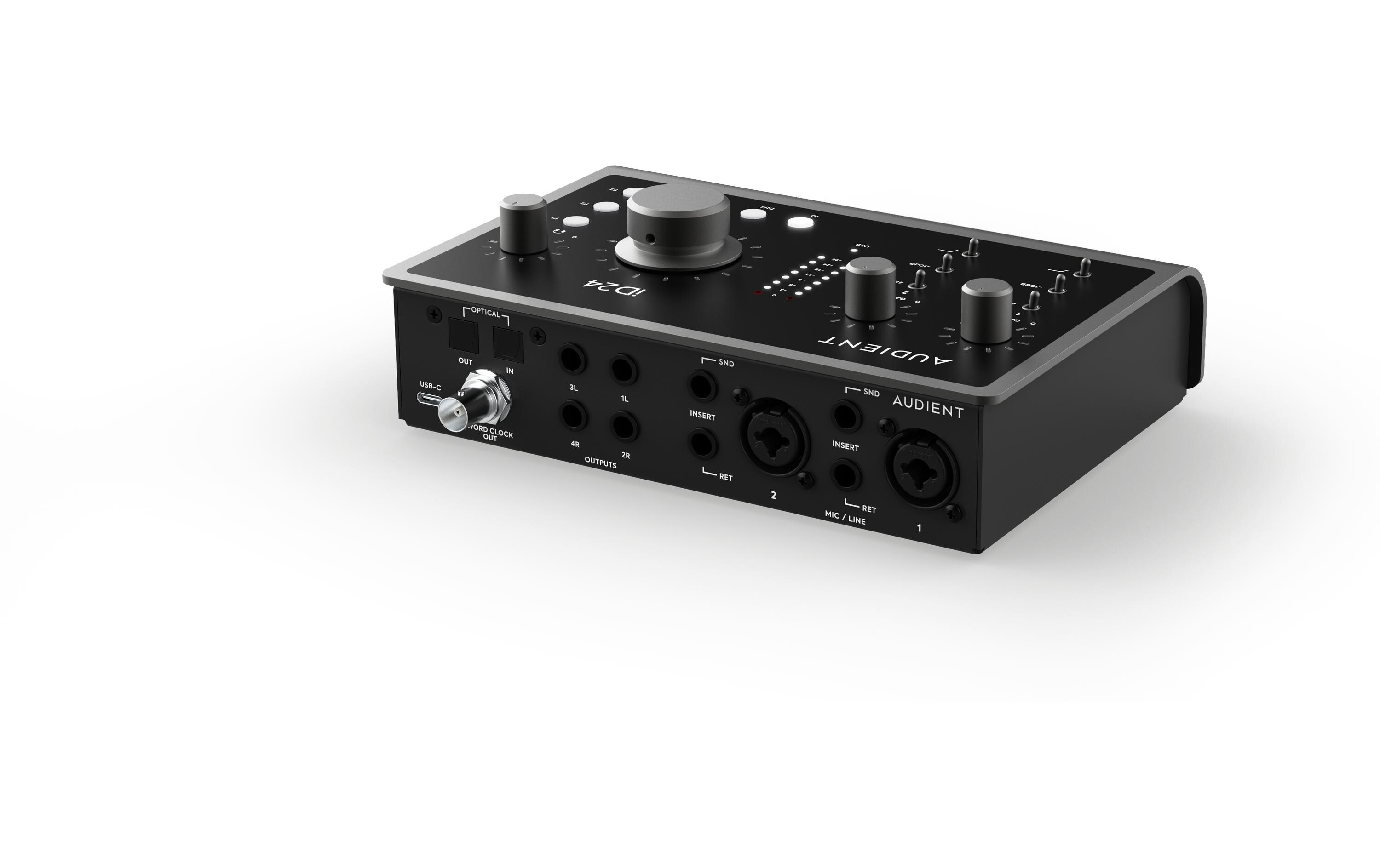 Audient iD24 10in/14out USB-C Audio-Interface Schwarz