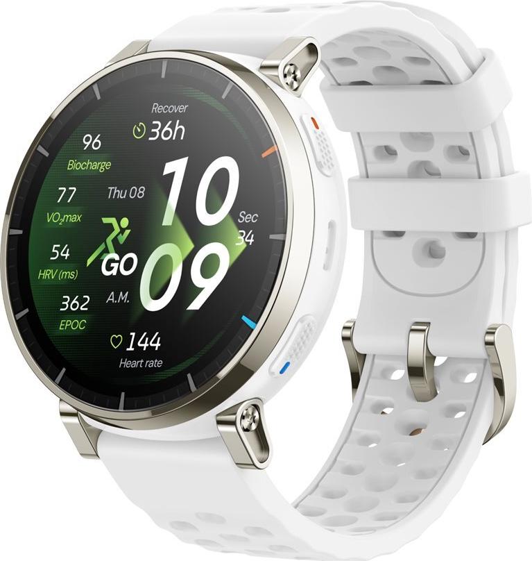 Amazfit Active 3 Premium 1,32" AMOLED Smartwatch Weiß