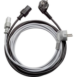 LappKabel Kaltgeräte Anschlusskabel [ Schutzkontakt-Winkelstecker - Kaltgeräte-Buchse C13] Grau 5.00 m 73222381 (73222381)