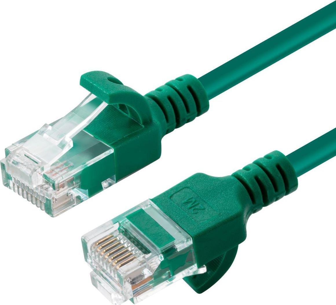 MicroConnect U/UTP CAT6A Slim Green (V-UTP6A0015G-SLIM)