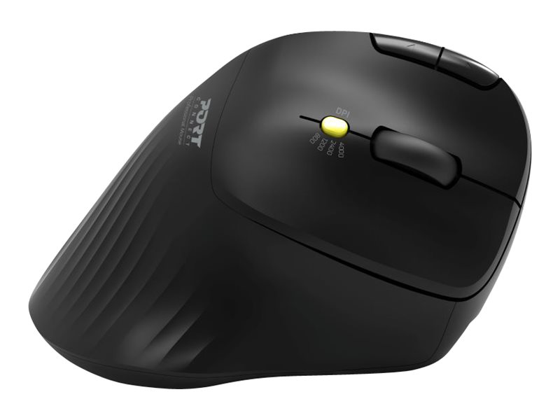 Port Designs PORT Connect Professional Ergonomische Trackball-Maus Kabellos Bluetooth 2.4 GHz Schwarz