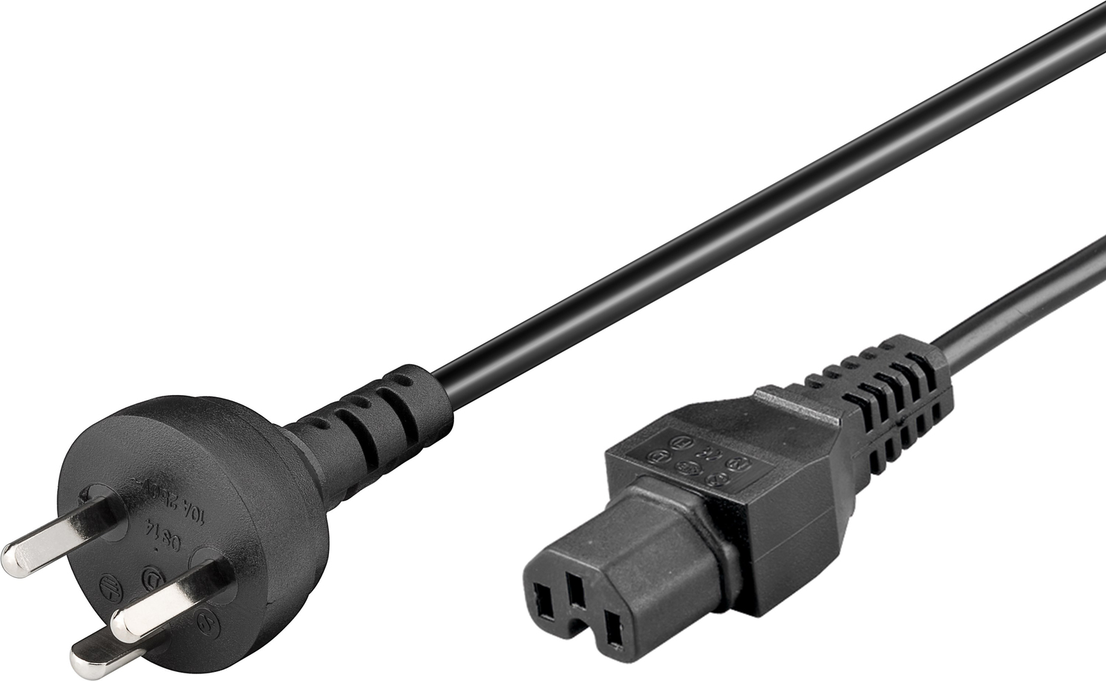 Microconnect PE130418 Stromkabel Schwarz 1,8 m C15-Koppler IEC 320 (PE130418)