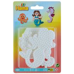 HAMA Stiftplatten "Sechseck, Seepferdchen, Meerjungfrau" für Bügelperlen midi, je 1 x Sechseck (223), Seepferdchen - 1 Stück (00004575)