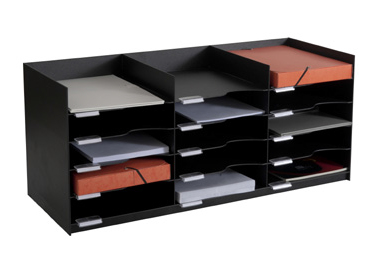 Paperflow 532.01 Multisortierer A4+ 15 Fächer Schwarz