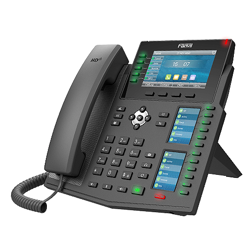 Fanvil X6U IP-Telefon 20 SIP-Leitungen LCD Schwarz