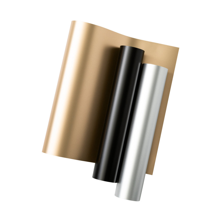 Cricut Joy Xtra Smart Vinyl Vinylfolie 24,1 x 30,5 cm Schwarz, Gold, Weiß