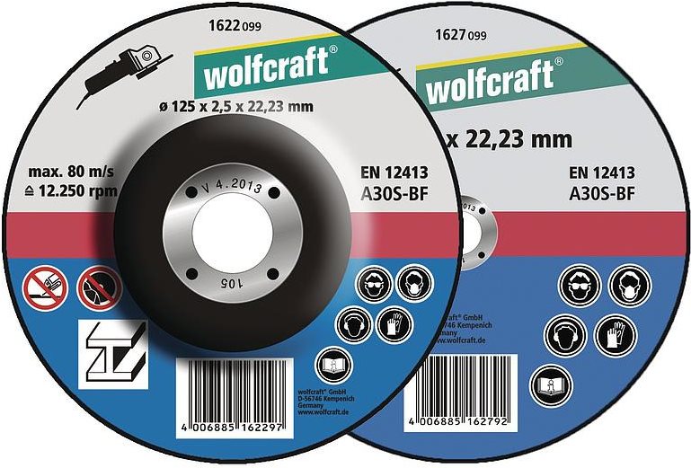 Wolfcraft 1622300 Trennscheibe gekröpft 125 mm 22.2 mm 5 St.