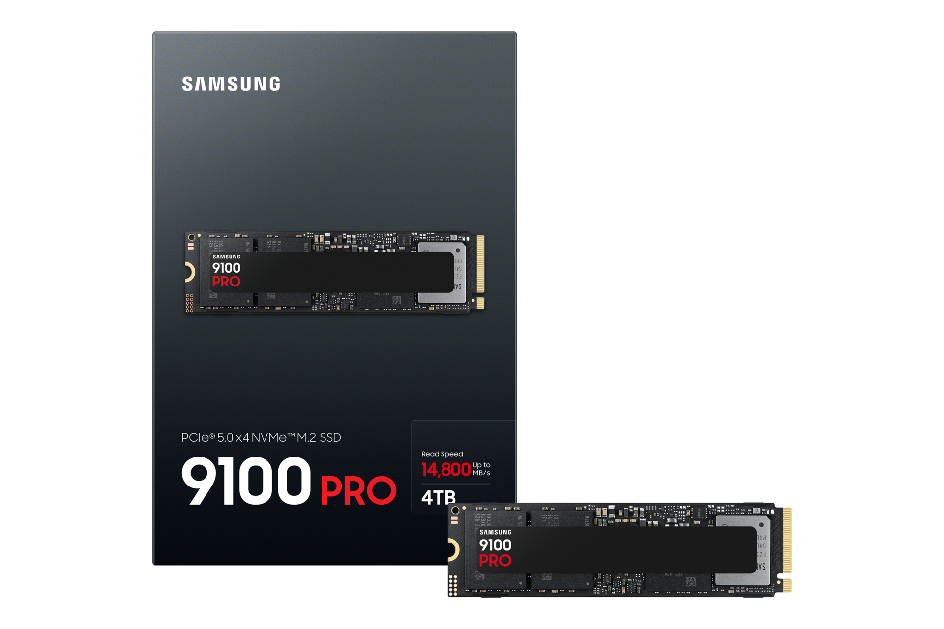 Samsung 9100 PRO SSD 4 TB M.2 PCIe 5.0 NVMe Schwarz