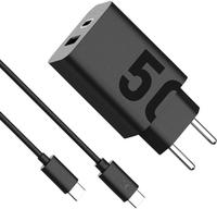 Motorola Solutions Motorola TurboPower Travel Charger 50W Duo USB-C + USB-A w| USB-C cable (SJMC502)